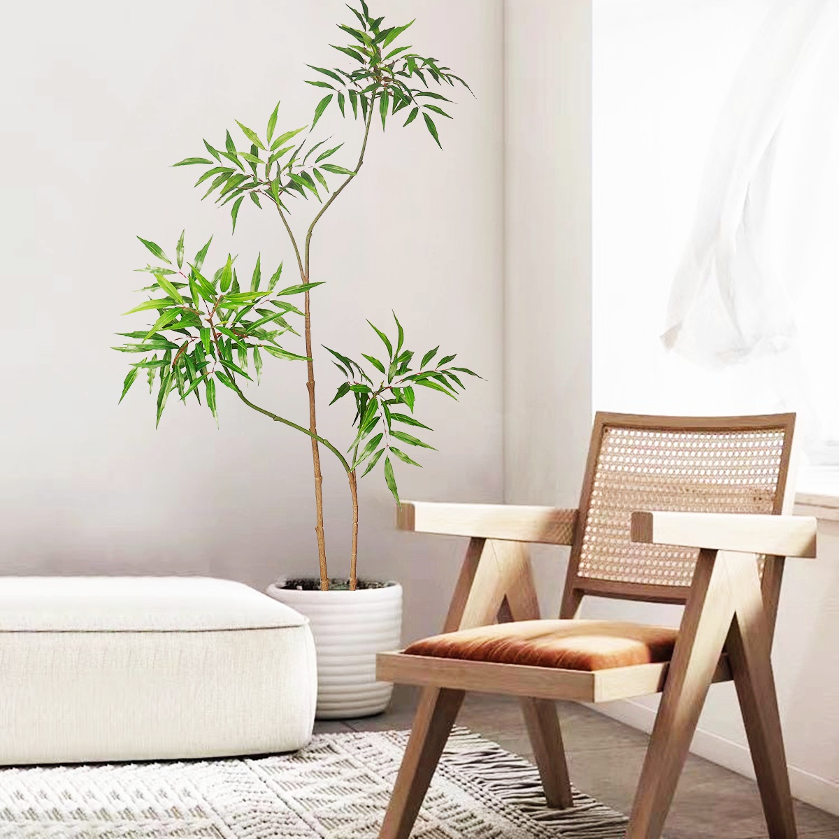 Plantas artificiais de banyan, - Ficus Lyrata Tree avaliação e preço