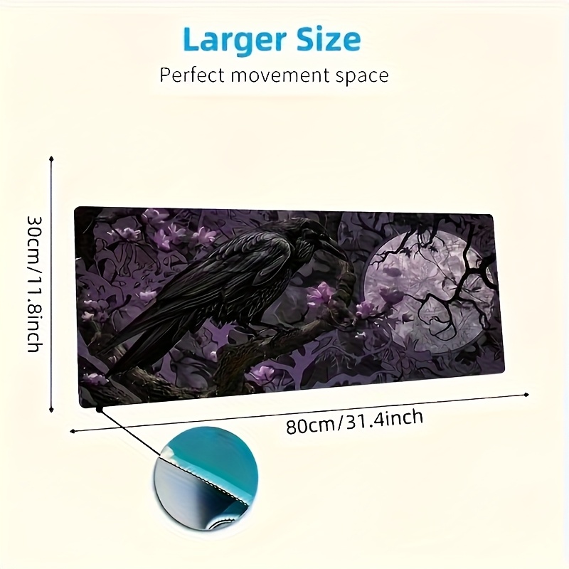 Mouse Pad Gótico Corvo e Luz d - Tradescantia Purple avaliação e preço