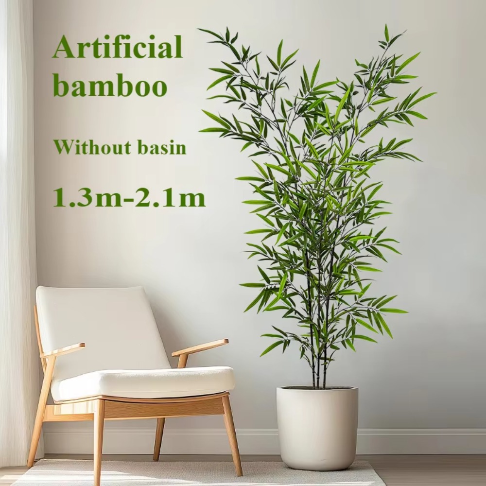 Bambu verde artificial pu + pv - Ficus Lyrata Tree avaliação e preço