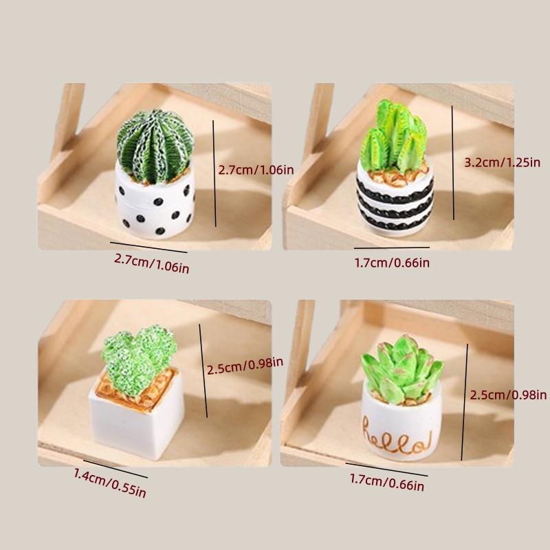 Conjunto de 4 Peças de Plantas - Echeveria Succulent avaliação e preço